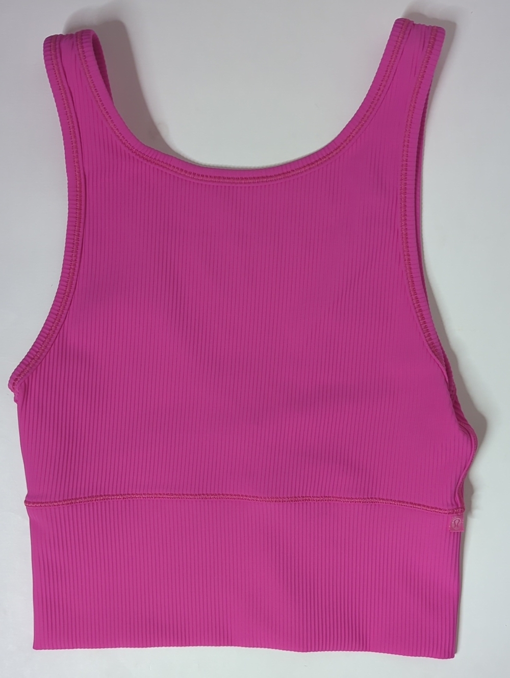 Lululemon Power Pivot Tank Top Rib Sonic Pink